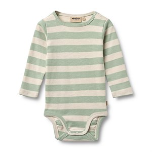 Wheat - Body Freddie LS, Mint Stripe